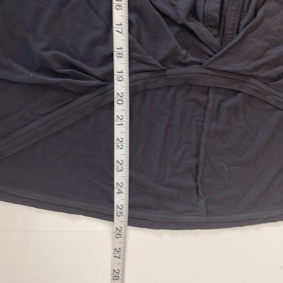 Free People Keepin On Solid Black Tie Sleeve Blouse Medium - Picture 16 of 16